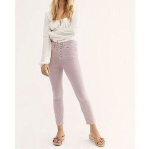 We The Free Sun Chaser Lavender Corduroy Skinny Jeans